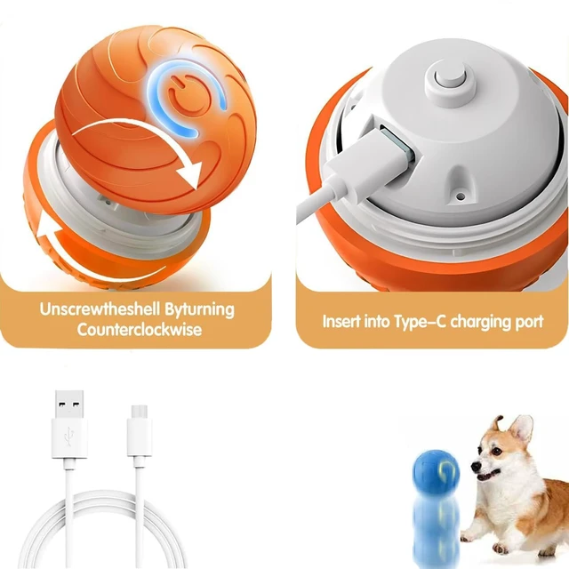 Alt view image 3 of 7 - Valentines Day Gifts Smart Jumping Ball Toy for Cats, Dura-Spin Electric Cat Ball, Interactive Cat Toys for Indoor Cats