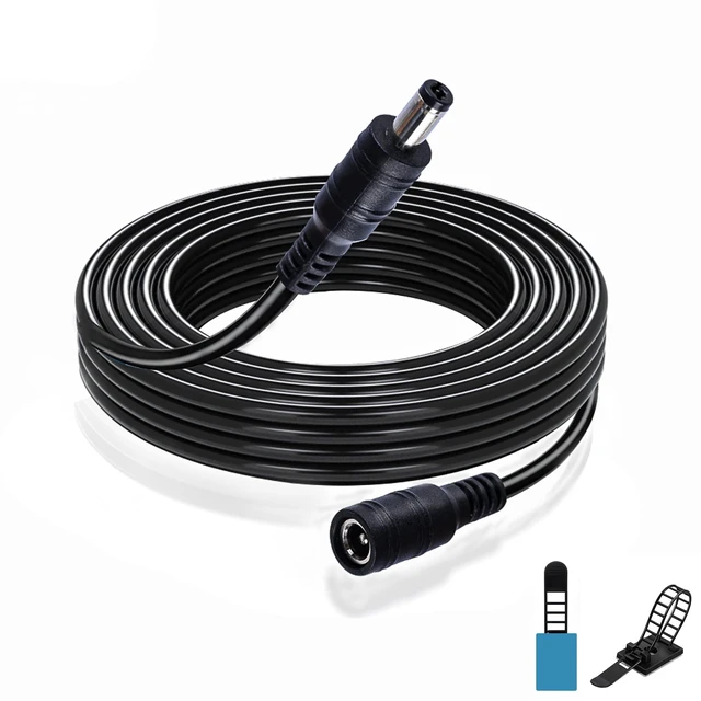 Main image of 18Awg 5.5Mm X 2.1Mm Dc Extension Cord Adapter 15ft 12V Camera Power Extension Cable Dc Power Supply Adapter for Security Camera ()