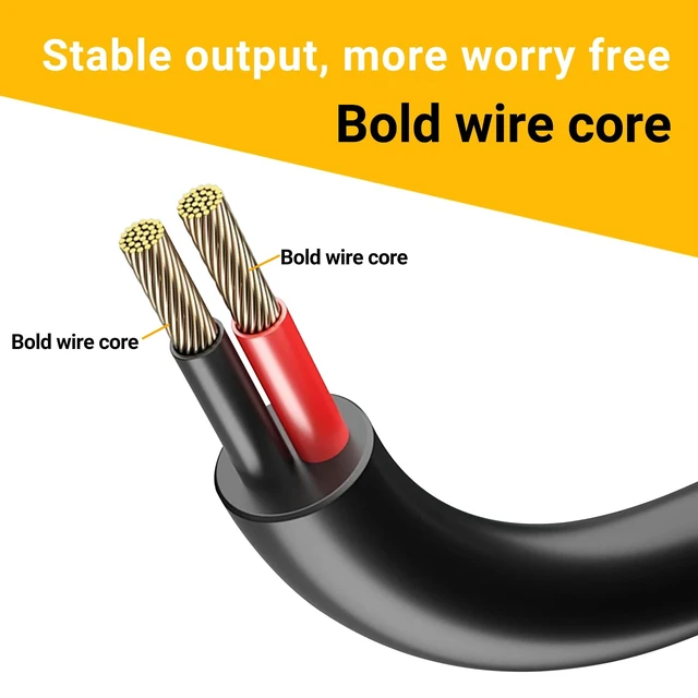 Alt view image 4 of 5 - 5.5x2.5mm DC Power Extension Cable Male to Female 18AWG 1-Pack 10FT | 12V/24V DC5525 Extension Cord for Power Adapter, CCTV Wireless IP Camera, Monitors, LED Controllers