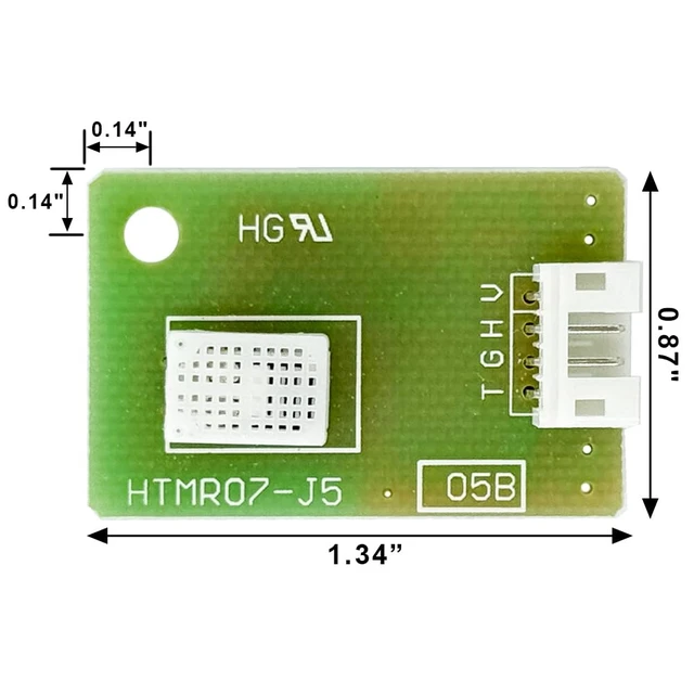 Alt view image 2 of 7 - HTMR07-J5 Humidity Sensor Module Temperature Sensor | Compatible with HOKURIKU/HDK HSU-07 Series Sensors, Replacement Part, Fit for Dehumidifier