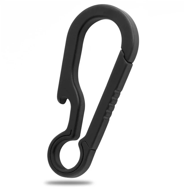 Main image of Titanium Carabiner Keychain Clip for Keys, 2/2.6 Inch Small | Heavy Duty, Key Holder, Quick Release, Ultra Light, Bottle Opener, Hypoallergenic, Valentines Day Gift for Him Men