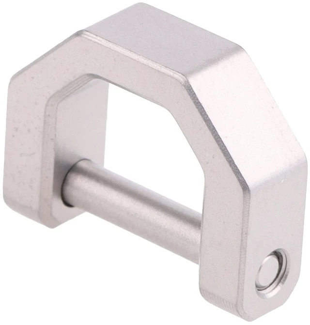 Main image of Titanium D Ring Car Key Fob Tool Shackle Keychain Horseshoe Keyring U Shape