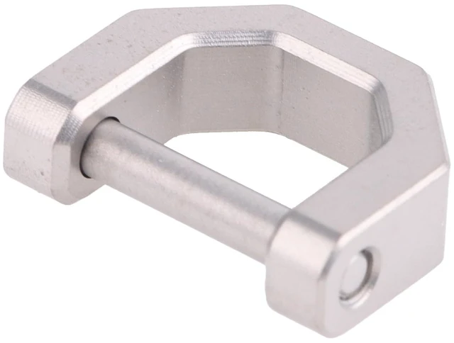 Alt view image 3 of 7 - Titanium D Ring Car Key Fob Tool Shackle Keychain Horseshoe Keyring U Shape