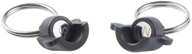 Alt view image 3 of 7 - Polycarbonate Keyring 360 Magnetic Quick Connector, Magnetic Locking Split Rings for Keys