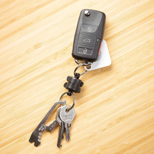 Alt view image 6 of 7 - Polycarbonate Keyring 360 Magnetic Quick Connector, Magnetic Locking Split Rings for Keys