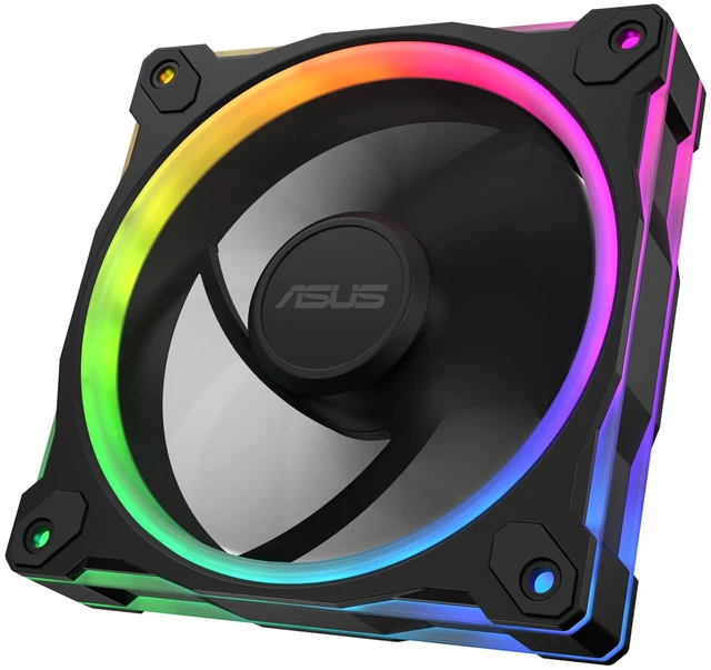 Main image of Prime MR120 ARGB Reverse Fan Black Single Pack, 28mm Extra-Thick Frame, Quiet, high-Performance Cooling with PWM, 20 ARGB LEDs with Dual-Sided Frame Lighting, Aura Sync, 2 Year Warranty