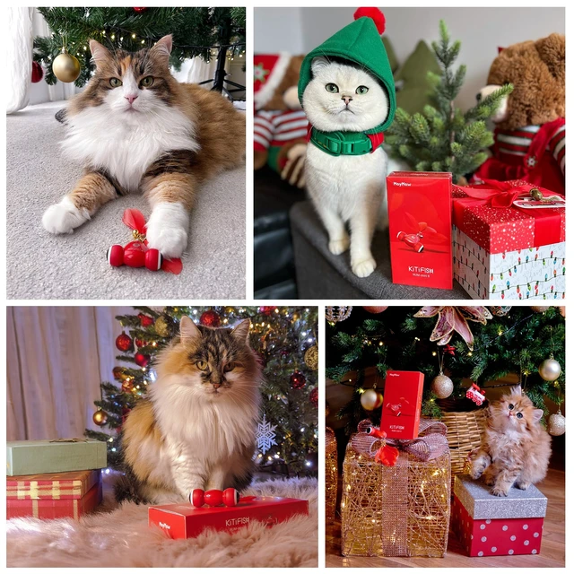 Alt view image 6 of 6 - Kitifish Automatic Cat Toys for Indoor Cats, Interactive Cat Feather Toys with Feather and Bell, Smart Electric Moving Kitty Toy, kitifish Toys, Stiulate Hunting Instinct for Your Kitty