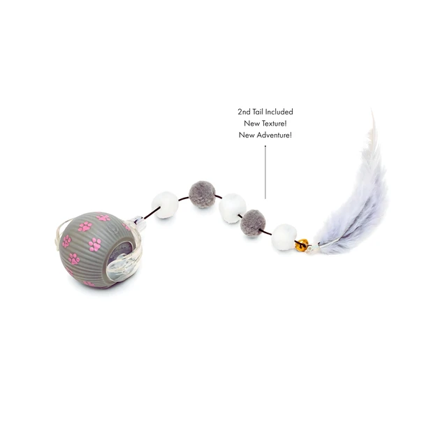 Alt view image 6 of 7 - Interactive Cat Toys for Indoor Cats | Premium Quality with 3 Detachable Tails | Automatic Speed Modes with Real-Motion Movement | Rechargeable | Fun for Bored Adult Cats and Kittens