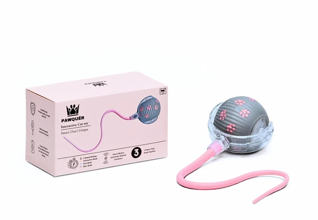 Main image of Interactive Cat Toys for Indoor Cats | Premium Quality with 3 Detachable Tails | Automatic Speed Modes with Real-Motion Movement | Rechargeable | Fun for Bored Adult Cats and Kittens