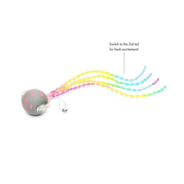 Alt view image 7 of 7 - Interactive Cat Toys for Indoor Cats | Premium Quality with 3 Detachable Tails | Automatic Speed Modes with Real-Motion Movement | Rechargeable | Fun for Bored Adult Cats and Kittens
