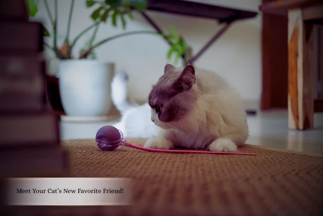 Alt view image 3 of 7 - Interactive Cat Toys for Indoor Cats | Premium Quality with 3 Detachable Tails | Automatic Speed Modes with Real-Motion Movement | Rechargeable | Fun for Bored Adult Cats and Kittens