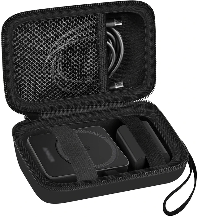 Main image of Hard Case for Anker MagGo & for Iseyyox 3-in-1 Charging Station | Fits for QUZUDN, for UCOMX, for RTOPS,Foldable Charger Station,Hard Shell Case,with Strap,Mesh Pocket,Case Only White