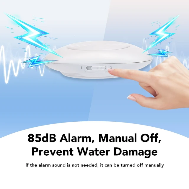 Alt view image 7 of 7 - Zigbee Water Sensor, Smart Water Leak Detector for Home, Requires Zigbee Hub, Compatible with SmartThings and Home Assistant (ZHA & Z2M)