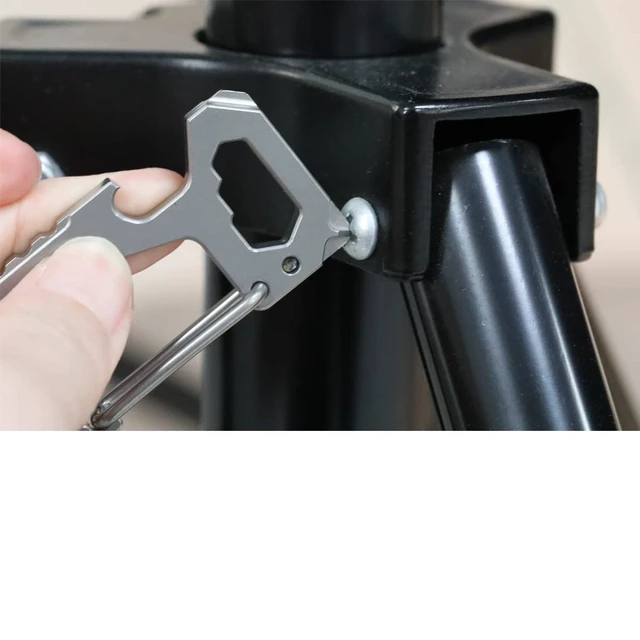Alt view image 4 of 7 - FULLGUEEN Titanium Heavy Duty Keychain Carabiner,Multifunctional EDC Key Clip with Bottle Opener