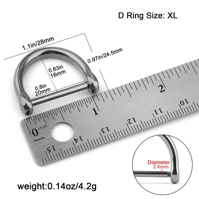 Alt view image 2 of 6 - Titanium D Rings Heavy Duty Car Key Ring | Car Keychain Rings