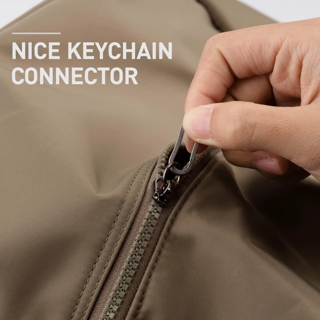 Alt view image 6 of 7 - Mini Titanium Carabiner Clip Snap Hook, 2 pcs, OLL03 | Black, Small Keychain Holder, Quick Release, Link Connector, for Bird Feeders, Dog Tag, Wind Chime, EDC Tool, Flashlight