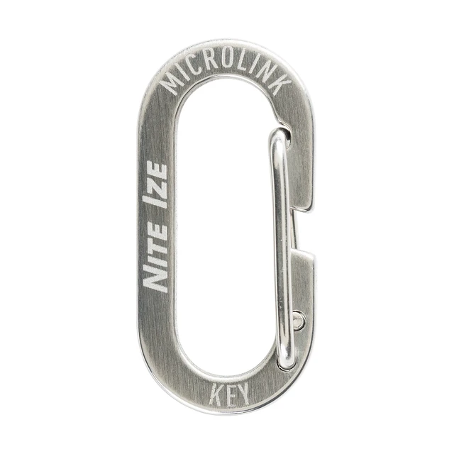 Alt view image 2 of 7 - MicroLink Carabiner, Stainless Steel Mini Key Rings for Keys Fobs MultiTools and More, 4 Pack