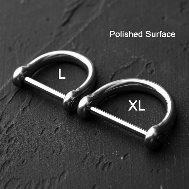 Alt view image 4 of 7 - Small D-Rings Keychain,Titanium Key Rings for Purse Car Keys | U ShapeKey Chains Rings with Screw Shackle,Rust Resistant,Easy to Use,1 pcs , Polished,for Purse Key Chain Dog Tag Ring