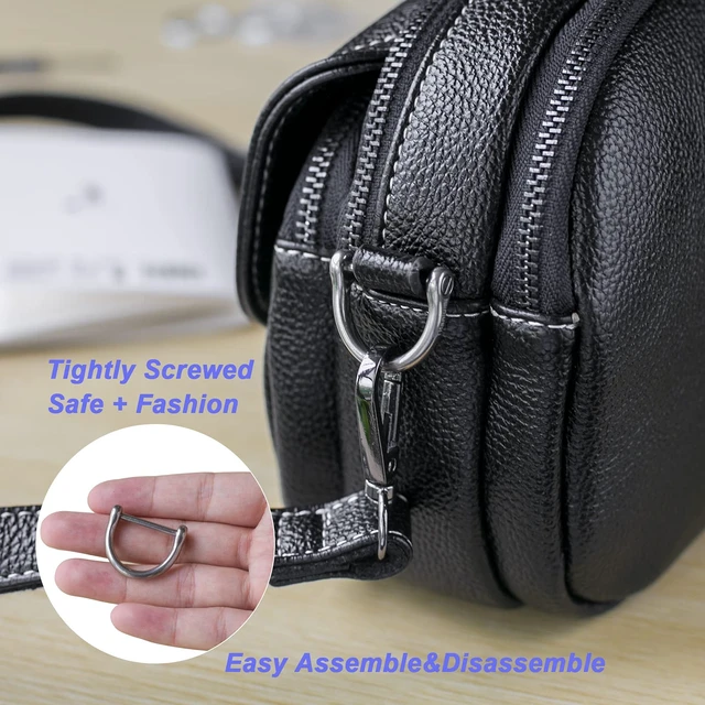 Alt view image 5 of 7 - Small D-Rings Keychain,Titanium Key Rings for Purse Car Keys | U ShapeKey Chains Rings with Screw Shackle,Rust Resistant,Easy to Use,1 pcs , Polished,for Purse Key Chain Dog Tag Ring