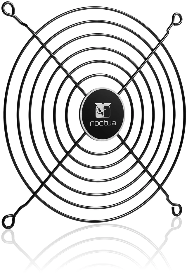 Main image of NA-FG1-14 Sx2, Protective Steel Grill Set for 140mm Fans 2 pcs | Tool-Free Push-Pin Installation, Optional 5mm Height Offset, Minimises Turbulence for Low Acoustic Impact and Optimal Airflow