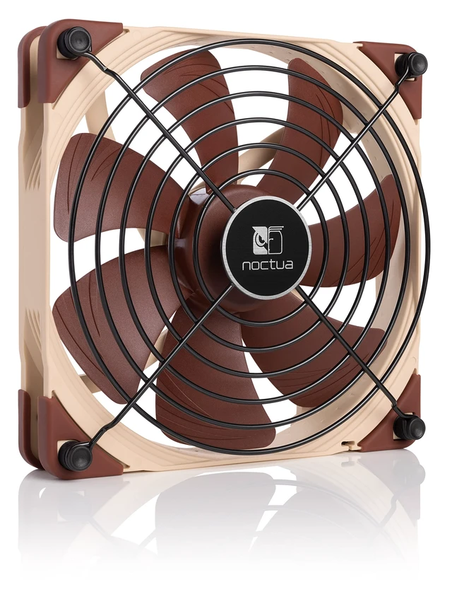 Alt view image 2 of 6 - NA-FG1-14 Sx2, Protective Steel Grill Set for 140mm Fans 2 pcs | Tool-Free Push-Pin Installation, Optional 5mm Height Offset, Minimises Turbulence for Low Acoustic Impact and Optimal Airflow