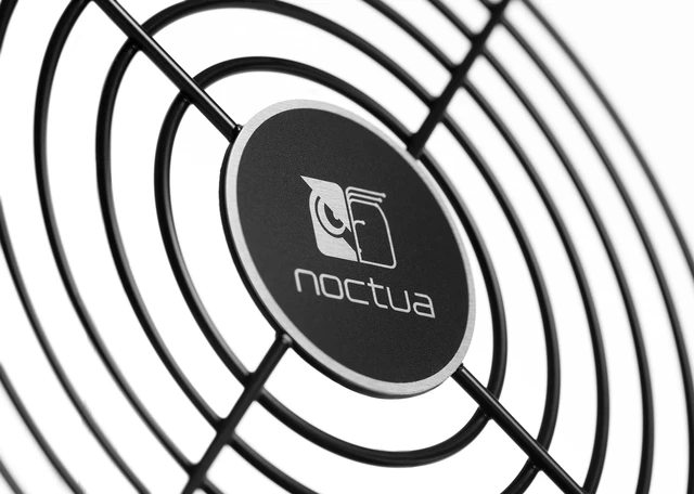 Alt view image 6 of 6 - NA-FG1-14 Sx2, Protective Steel Grill Set for 140mm Fans 2 pcs | Tool-Free Push-Pin Installation, Optional 5mm Height Offset, Minimises Turbulence for Low Acoustic Impact and Optimal Airflow