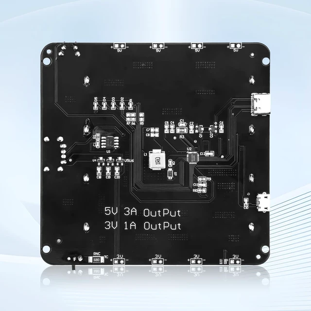 Alt view image 5 of 7 - 18650 Battery Holder Li-ion Battery with 4-Compartment Support Micro USB 5V/3A 3V/1A V9 Shield Battery Charging Module with to Micro USB Charging Cable