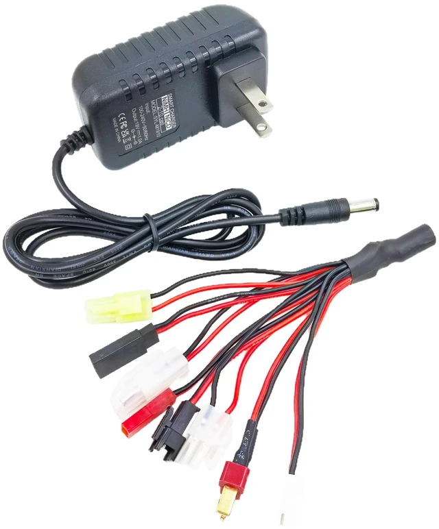 Main image of NiMH NiCd Battery Charger Universal RC Battery Charger for (2-10S) 4.8V 7.2V 8.4V 9.6V, RC Car Charger for Traxxas Battery Pack 2.4V-12V,AC-DC Plug Charger, Airsoft Battery Packs
