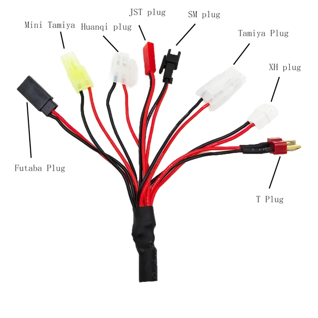 Alt view image 4 of 6 - NiMH NiCd Battery Charger Universal RC Battery Charger for (2-10S) 4.8V 7.2V 8.4V 9.6V, RC Car Charger for Traxxas Battery Pack 2.4V-12V,AC-DC Plug Charger, Airsoft Battery Packs