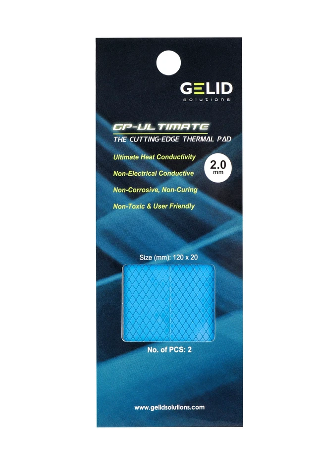 Alt view image 7 of 7 - GP-Ultimate 15W-Thermal Pad 120x20x 2.0mm(2pcs). Excellent Heat Conduction, Ideal Gap Filler. Easy Installation