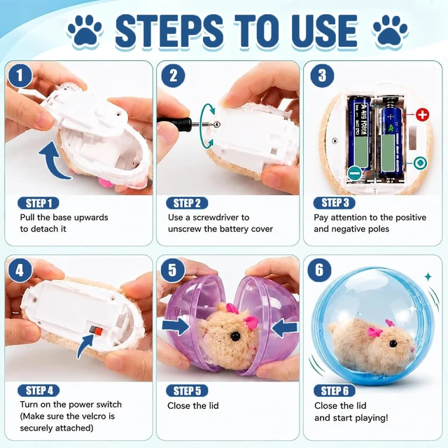 Alt view image 4 of 7 - Interactive Rolling Cat Ball,2026 New Self-Rolling Interactive Cat Ball | 360° Rolling Spin Moving Cat Ball Fun Indoor Interactive Pet Ball for Cats Dogs Chasing