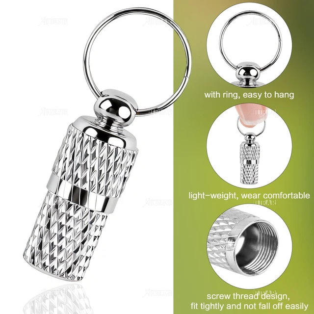 Alt view image 3 of 7 - , 10 Pack Pet ID Tags Name Address Cell Phone Number Stainless Steel Personalized Dog Cat Small Animal Barrel Tube Anti-Lost