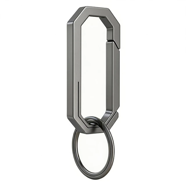 Main image of Titanium Carabiner Keychain Clip, Small EDC Key Holder, 2.12-Inch | Titanium Key Ring, One-Piece Integrated, Quick Release, Compact, Ultra-Light, Rust-Proof & Anti-Lost Key Chain Clip for Keys