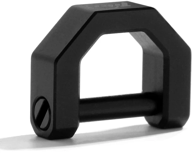 Main image of Titanium Keychain D-Ring Screw Lock Car Key Holder for Men Women, Lightweight Shackle for Home & Auto Keys (S-PVD Black)