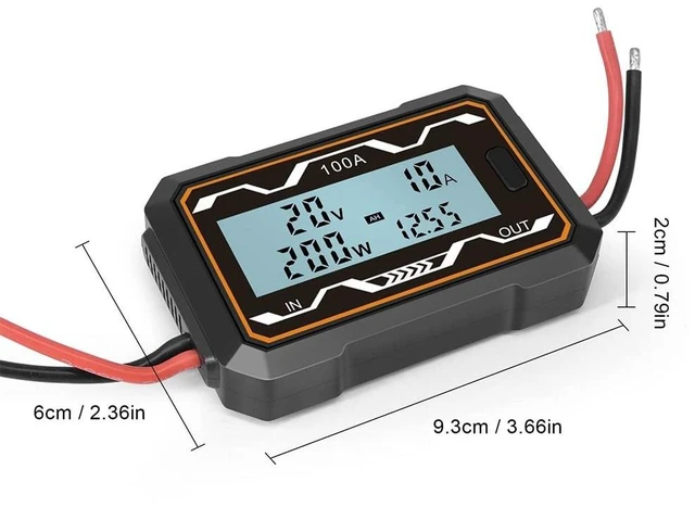Alt view image 2 of 7 - RC 200A Watt Meter Power Analyzer High Precision 200A Power Analyzer Battery Tester LCD Electric Analyzer Voltmeter Ammeter(200A)