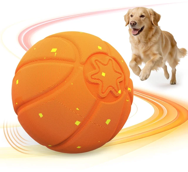 Main image of Interactive Dog Ball, Automatic Rolling Dog Toys with 3 Play Modes | E-TPU Material Dog Balls, IP65 Waterproof Interactive Dog Toys for Dogs