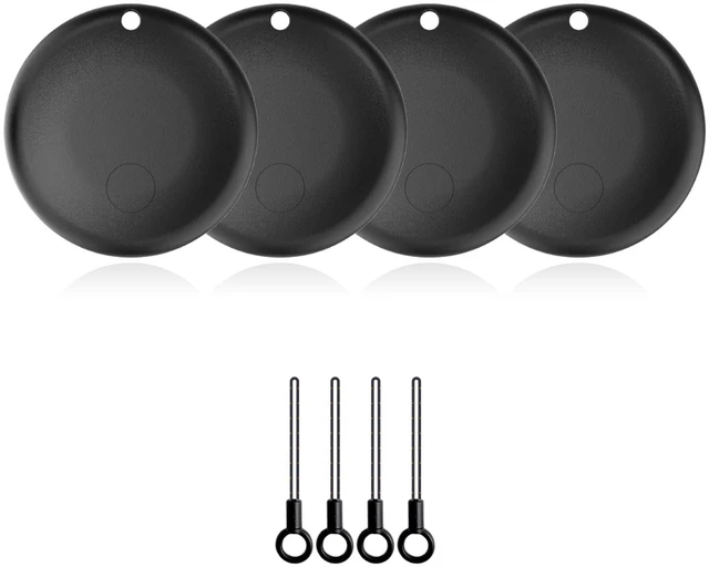 Main image of Air Tracker Tags for Android, Air Tags-4 Pack Bluetooth Tracker Works with Google Find Hub, Item Finder for Keys, Luggage, Wallet, Pets (Android Only, Black, 4 Pack)