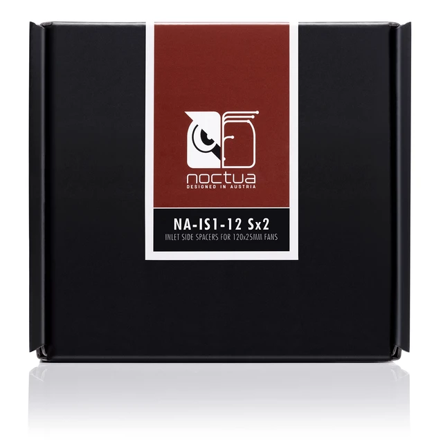 Alt view image 7 of 7 - NA-IS1-12 Sx2, 120mm Fan Inlet Spacers 2-Pack | Set of 5mm Thick Shrouds, Compatible with Noctua 120x25mm Fans, Improves Acoustics and Performance, Longer Screws Included