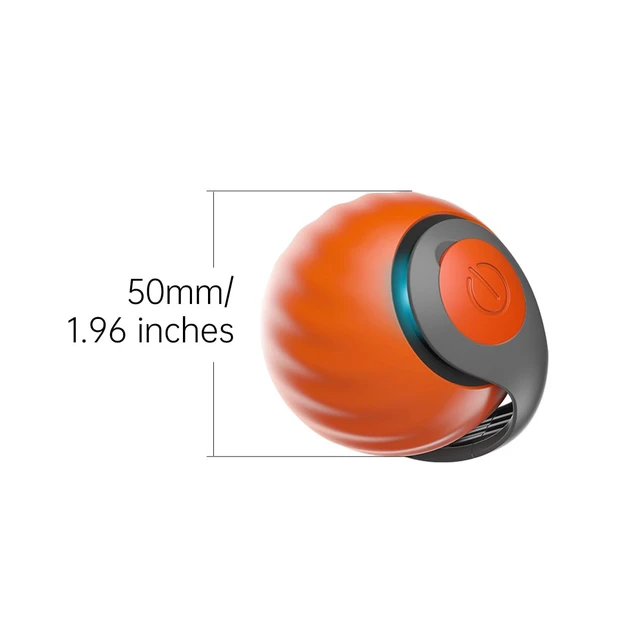 Alt view image 7 of 7 - Speedy Sprint Ball Toy for Cat Type-C Rechargeable Interactive Cats Toy (Blue+Orange)