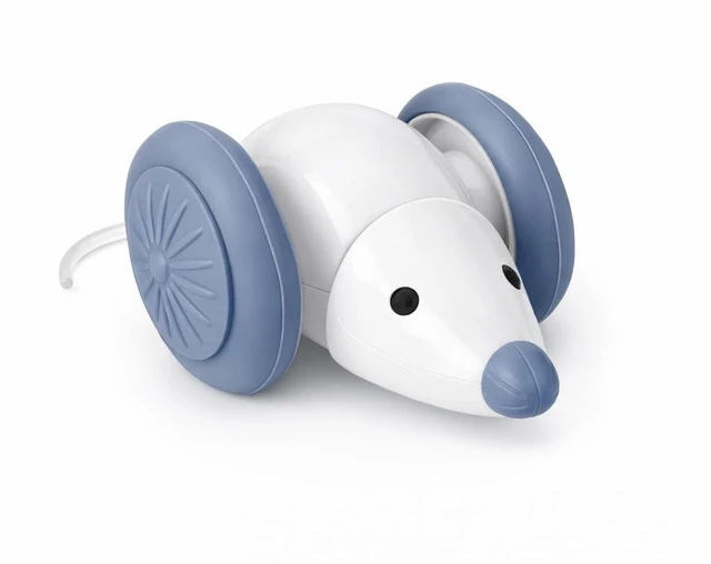 Main image of Interactive Cat Toy Mouse Automatic Moving Cat Toy with LED Tail, Rechargeable Smart Motion Toy for Indoor Cats, Self-Moving Cat Toy with Obstacle Response, USB Charging Cat Toy for Bored Cats