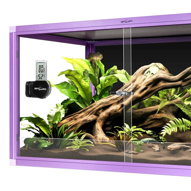 Alt view image 7 of 7 - Magnetic Reptile Thermometer and Humidity Gauge, Digital LCD Temperature Humidity Monitor, Tank Terrarium Temp and Humidity Meter Accessories for Bearded Dragon, Snake, Hermit Crabs, Gecko