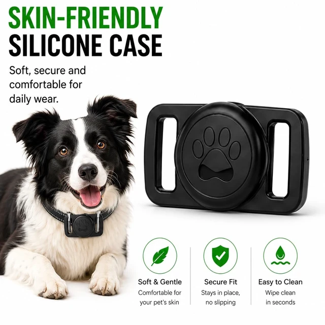 Alt view image 6 of 7 - GPS Collar for Dogs (iOS Only) Smart tag,Waterproof Compatible with Apple Find My,No Monthly Fee,Advanced Tracking Solution Smart Collar for Pet Safety Ideal Small Large Dogs (iOS Tracker for Dog)