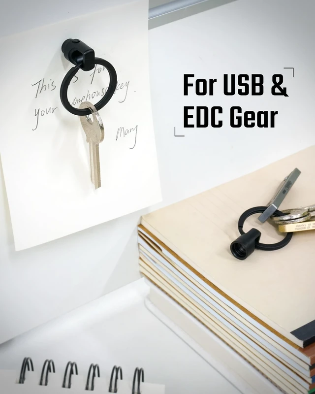 Alt view image 6 of 7 - KA45 Titanium Magnetic Quick Release Keychain | One-Hand Detachable Connector for Car Keys, House Keys, USB Drives and EDC