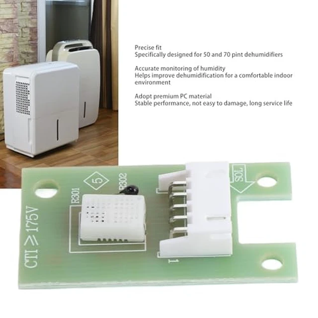 Alt view image 4 of 7 - 50 Pints Dehumidifier Humidity Sensor, for and Garrison, Easy Install and Replace, Accurate Humidity Detection, Stable PC Material, Easy Maintenance