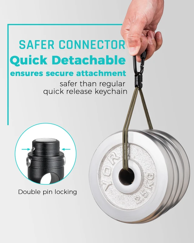 Alt view image 4 of 7 - Magnetic Quick Release Carabiner Keychain,Detachable Key Chain Rings | Key Holder for Car Keys,Pull Apart key Organizer