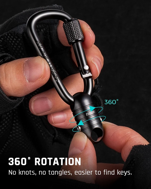 Alt view image 6 of 7 - Magnetic Quick Release Carabiner Keychain,Detachable Key Chain Rings | Key Holder for Car Keys,Pull Apart key Organizer