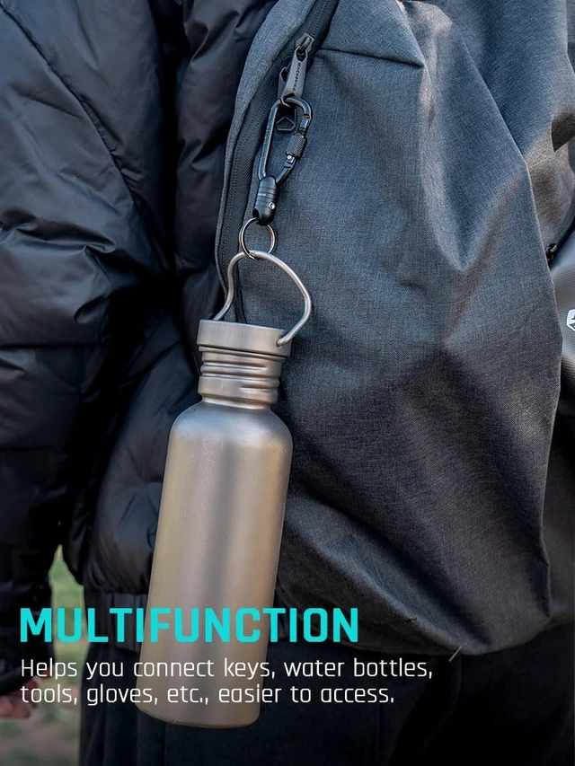 Alt view image 7 of 7 - Magnetic Quick Release Carabiner Keychain,Detachable Key Chain Rings | Key Holder for Car Keys,Pull Apart key Organizer