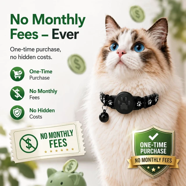 Alt view image 5 of 7 - GPS Collar for Cats (Android Only) Smart tag,Pet Tracker,Waterproof Compatible with Google Find My,No Monthly Fee,Advanced Tracking Solution Smart Collar for Pet Safety Ideal Small Large Cats