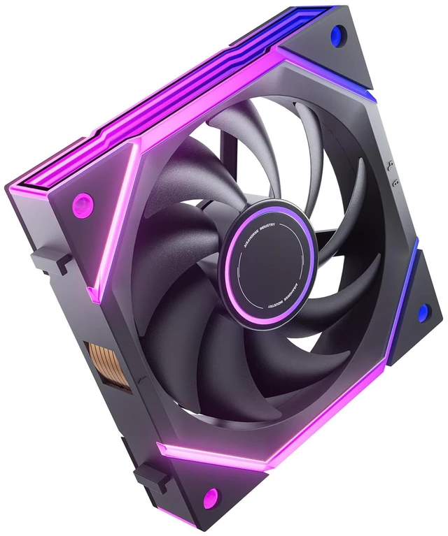 Main image of Nyota Ultra 120mm PC Case Fan - Space-Inspired Design (Infinity Mirror + RGB Ring), 9 Blades 58.5 CFM, Modular Build, Ultra-Quiet Silicone Pads, PWM Control-Quiet Hydro Bearing