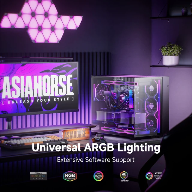 Alt view image 6 of 7 - Nyota Ultra 120mm PC Case Fan - Space-Inspired Design (Infinity Mirror + RGB Ring), 9 Blades 58.5 CFM, Modular Build, Ultra-Quiet Silicone Pads, PWM Control-Quiet Hydro Bearing